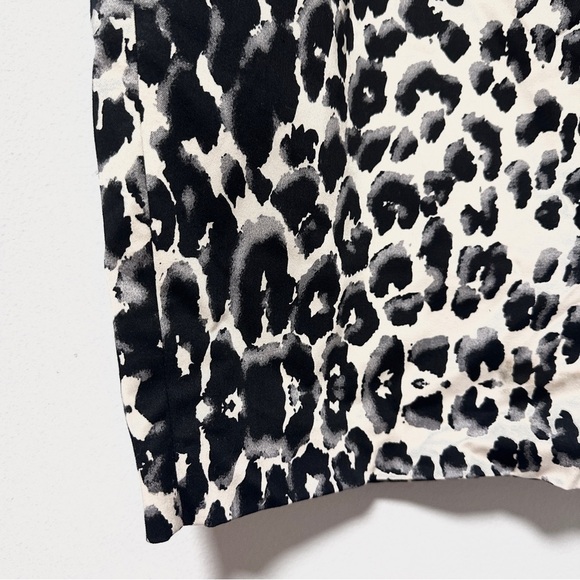 Mossimo Black White Leopard Animal Print Pencil Mini Skirt Women’s Size 18 NWT - Picture 5 of 11